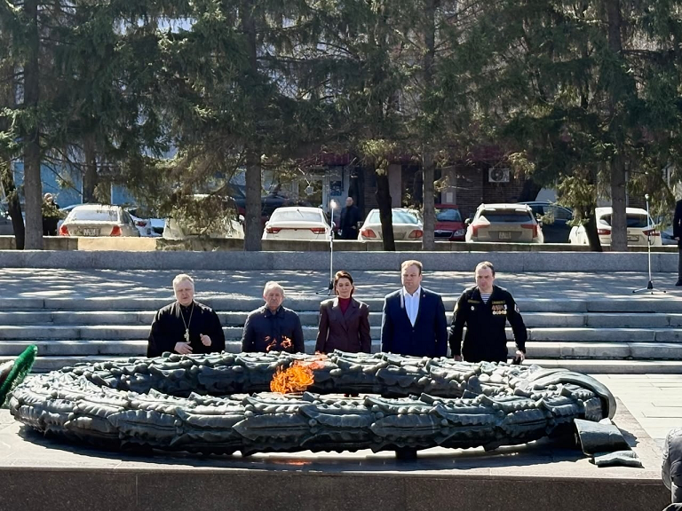 Бойцы отряда «Сварог» приняли участие в открытии Вахты Памяти